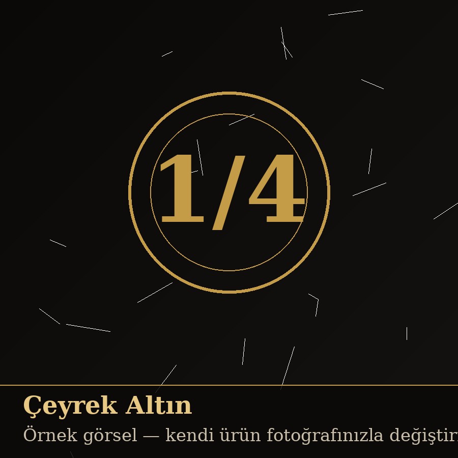 Çeyrek ve cumhuriyet altını